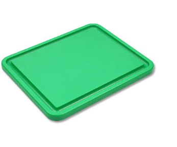 SCHNEIBRETT TAGLIERE VERDE/GRÜN 1/1 MIT RILLE 1PZ AL