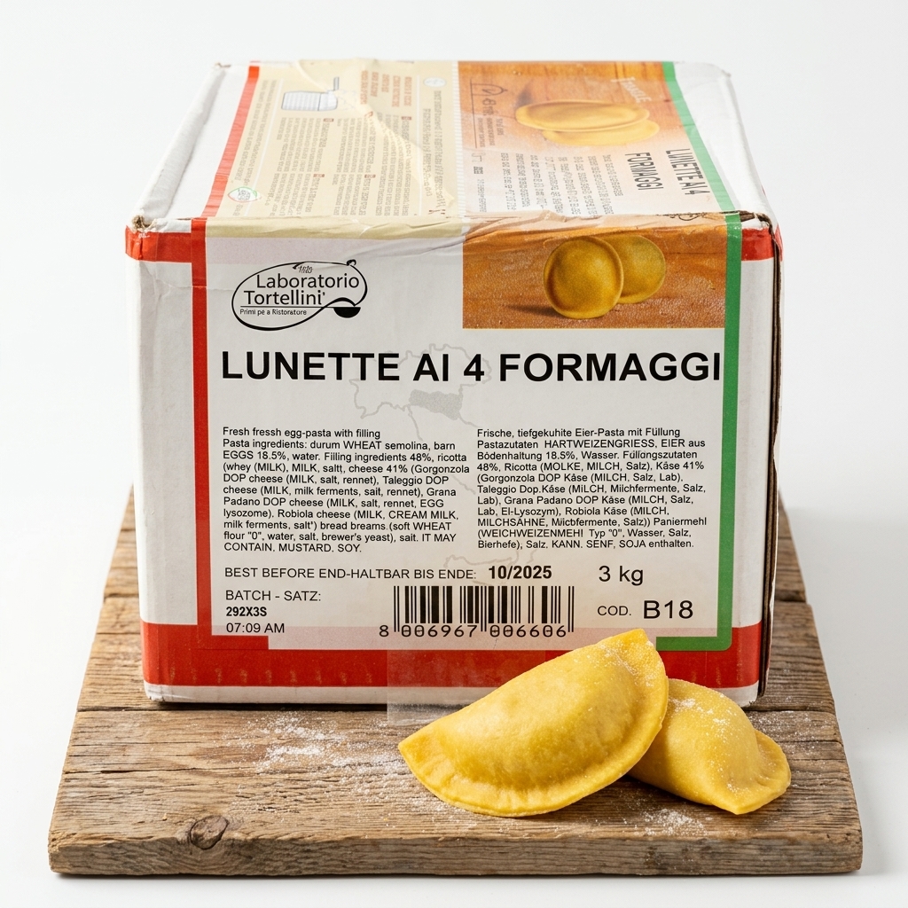Lunette mit Vier Käsesorten tiefgekühlt 3 kg — Laboratorio Tortellini