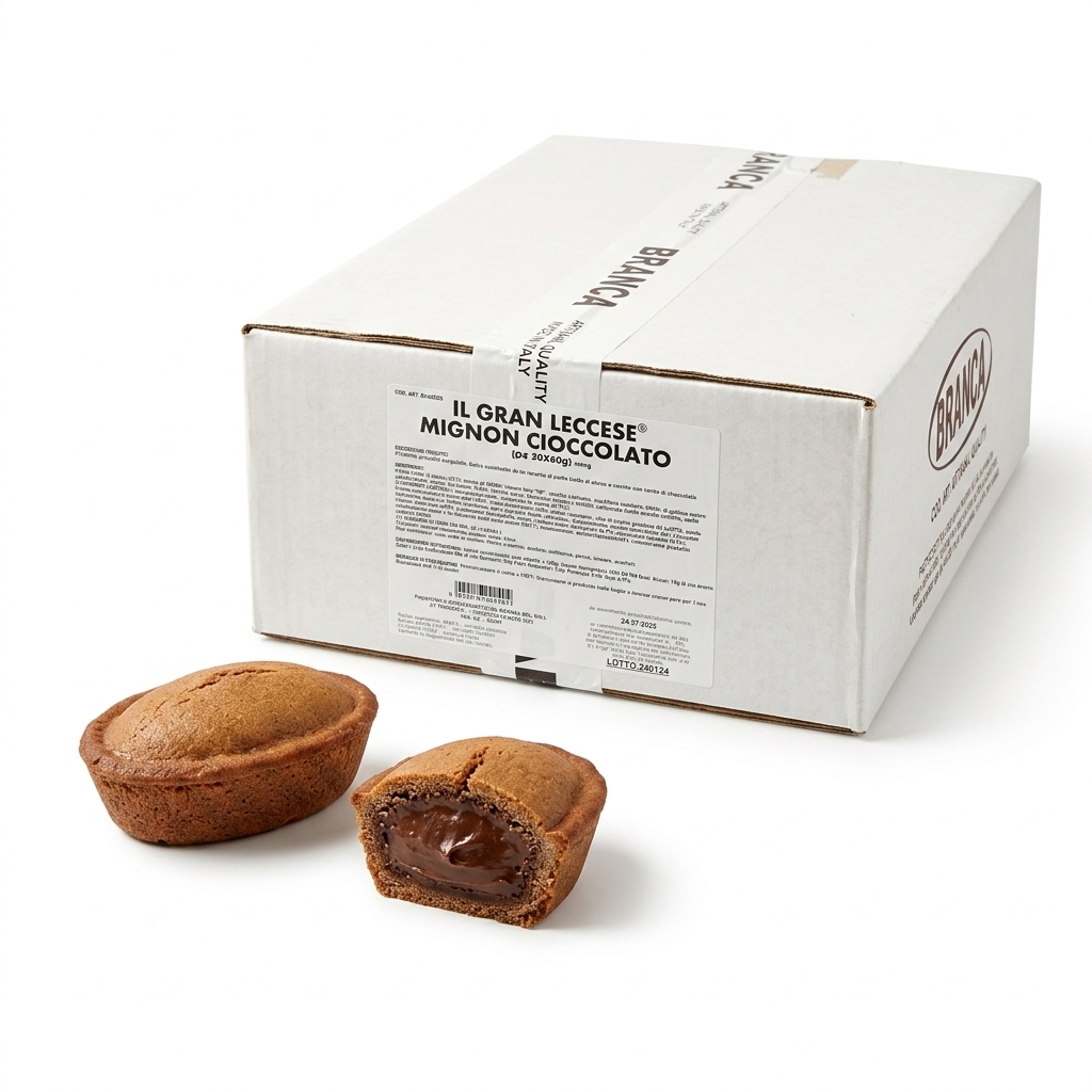 [GL60CIOC] Pasticciotto Il Gran Leccese al Cioccolato 60 g (Cartone 50 pz) — Il Gran Leccese