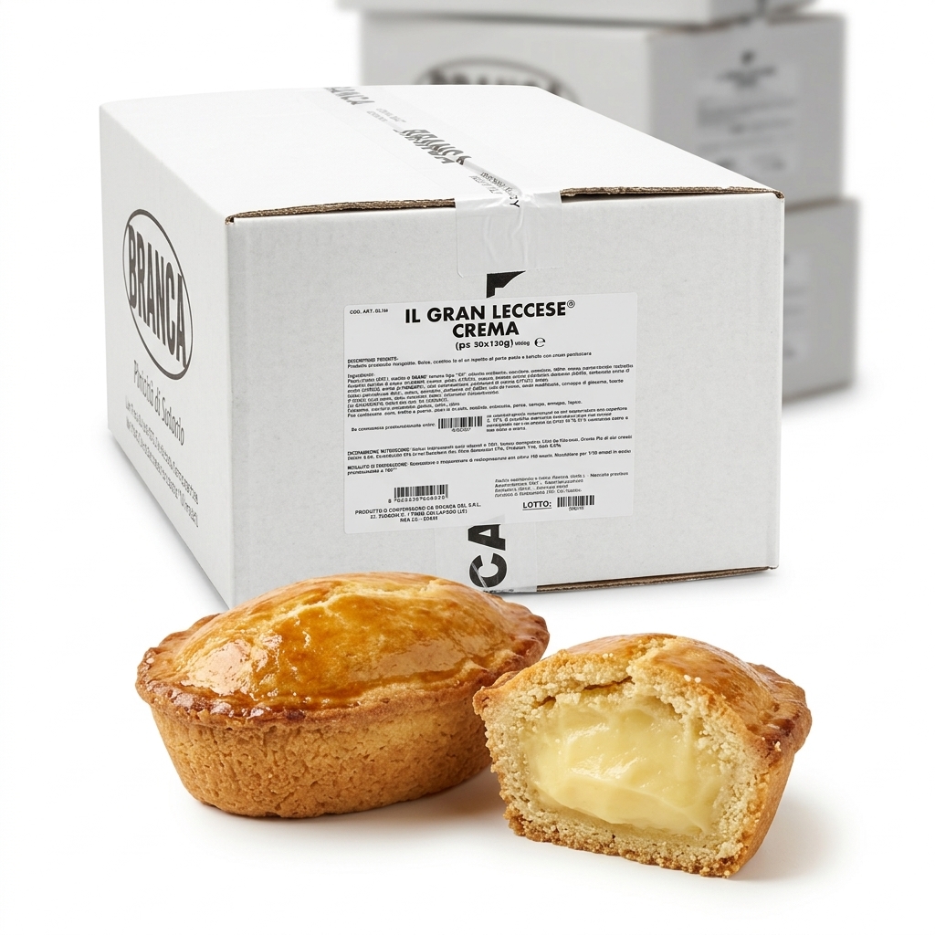 Pasticciotto Il Gran Leccese Crema 120 g (Cartone 50 pz) — Il Gran Leccese