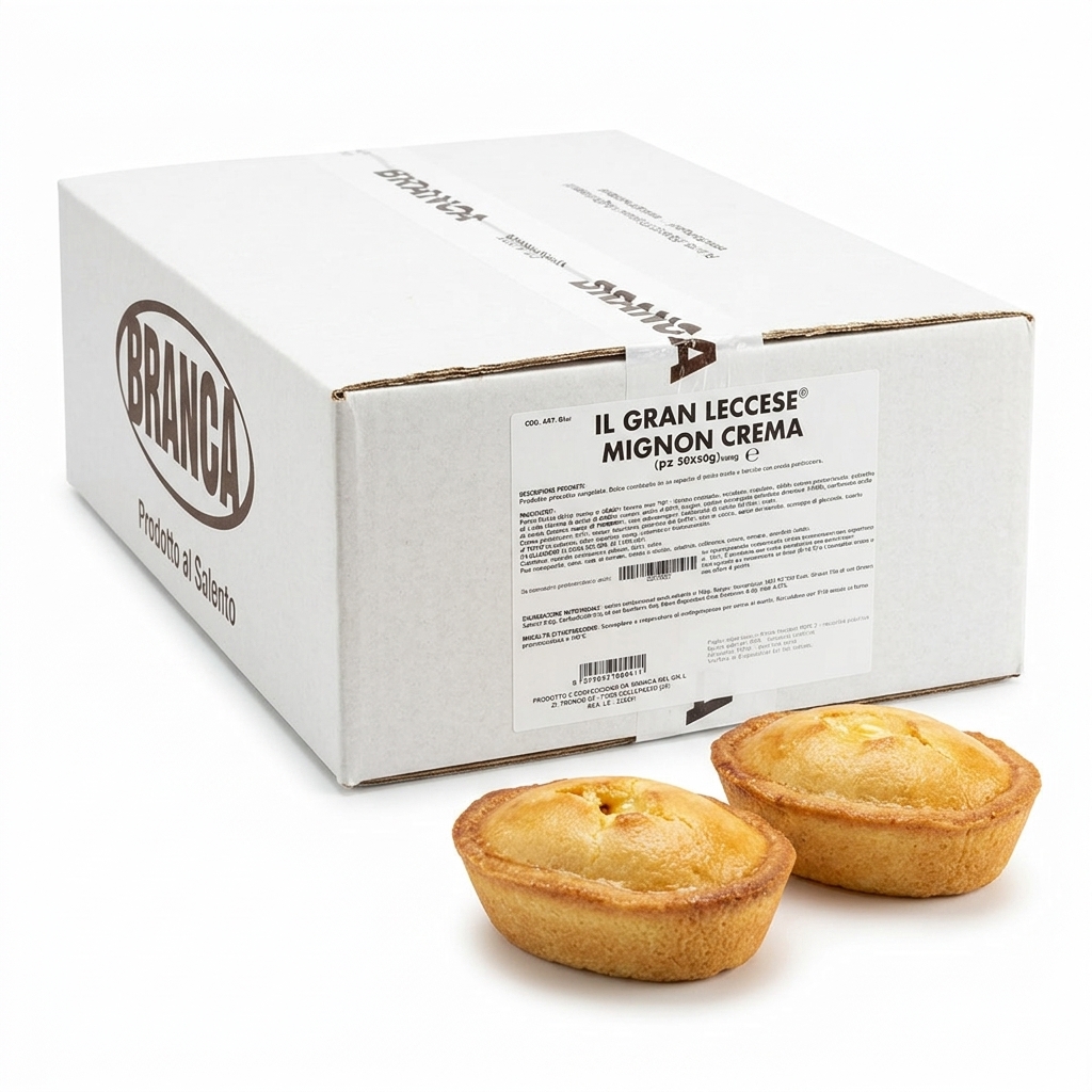 [GL60] PASTICCIOTTO GRAN LECCESE MIGNON CREMA 60G 50PZ CRT BRA