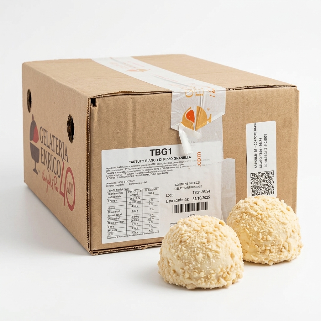 White Tartufo di Pizzo 120 g — Gelateria Enrico