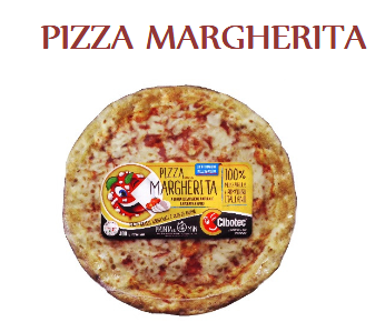 PIZZA MARGHERITA 400GR/PZ SCAT12 PZ GELO CIBOTE