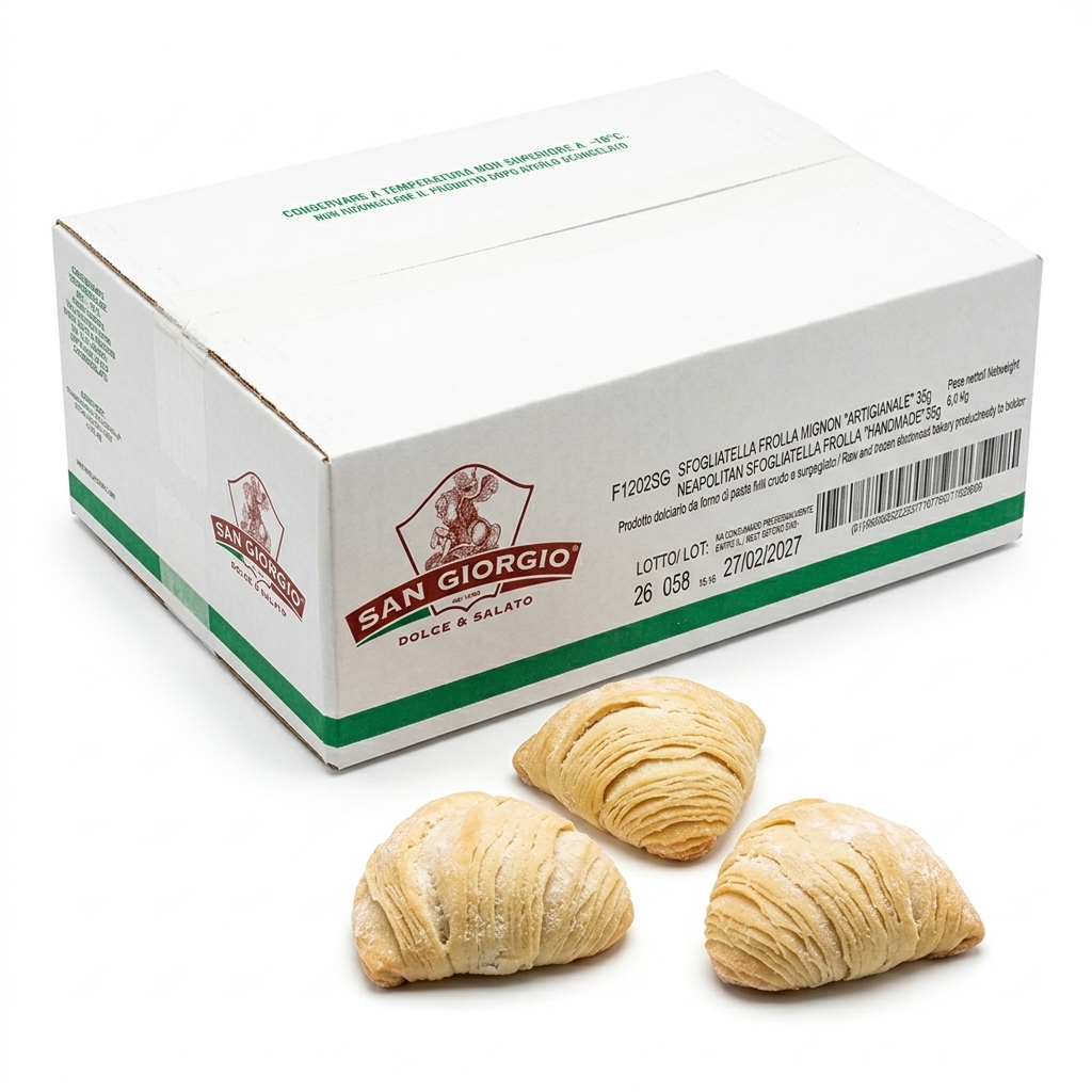Sfogliatella Frolla Mignon 35 g Surgelata (Cartone 6 kg) — San Giorgio