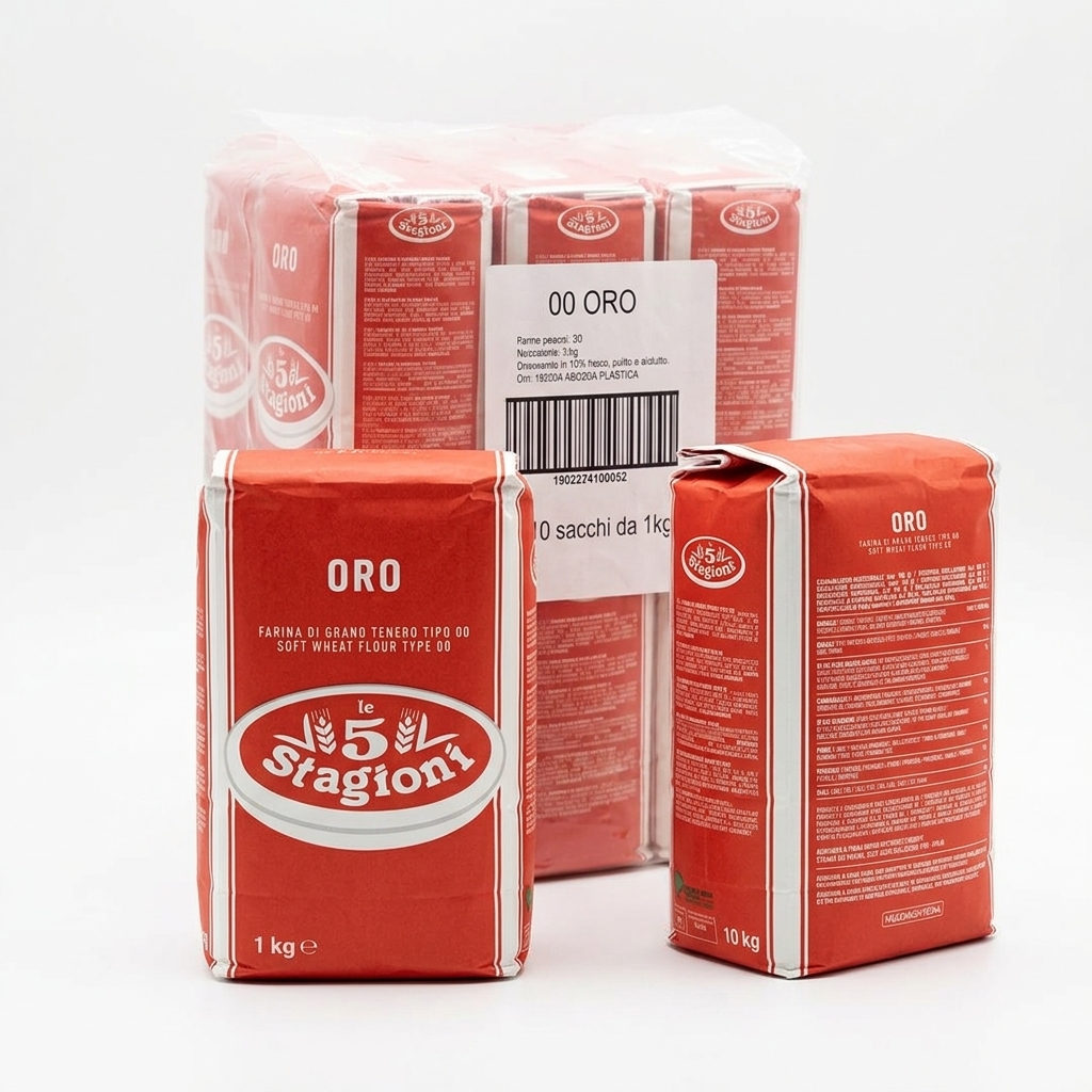 FARINA 00 SACCHETTI ORO 5 STAGIONI 1KG 10KG CRT AF