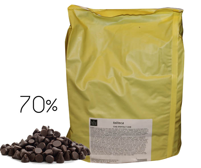 Cioccolato Fondente  D38 Tolteca Novacrem 70% 2x5kg krt Mio