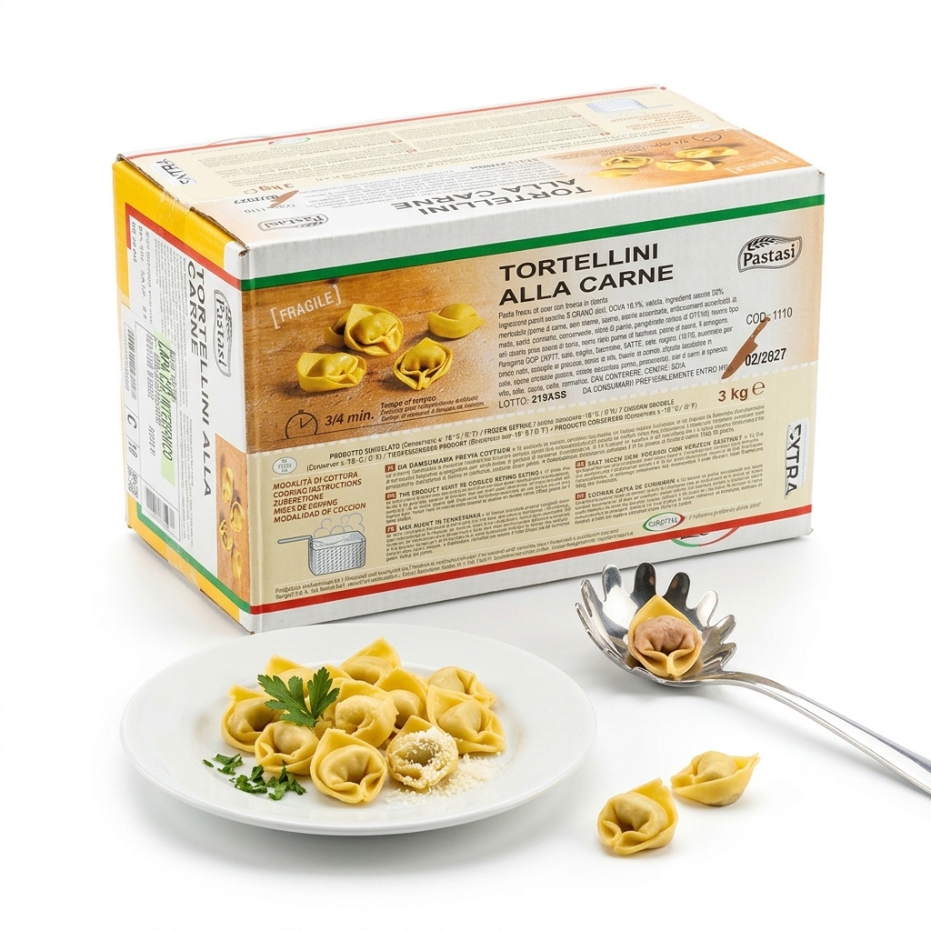 Tortellini à la viande 3 kg (Carton 3 kg) — Pasta Sì
