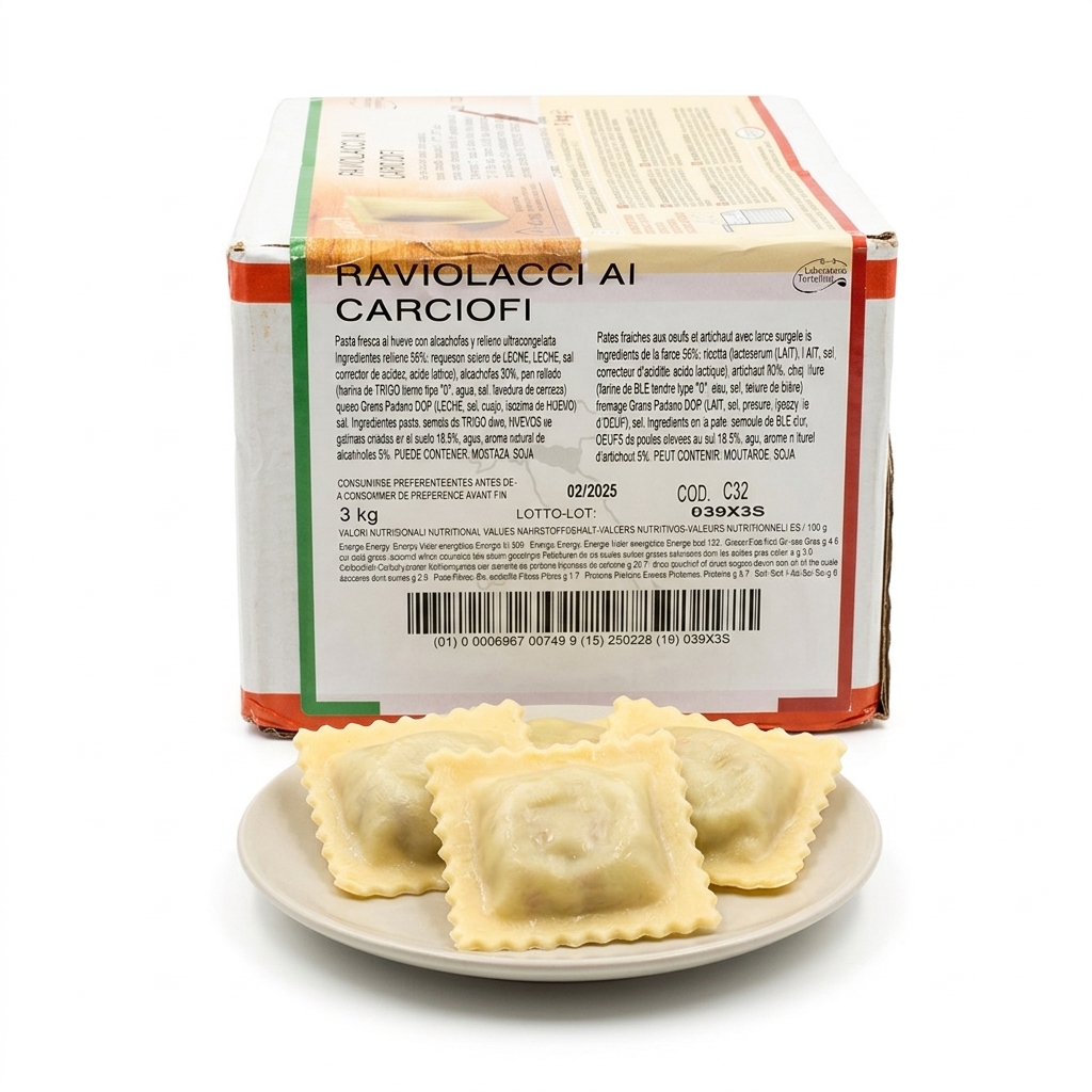 Raviolacci ai Carciofi Surgelati 3 kg — Surgital