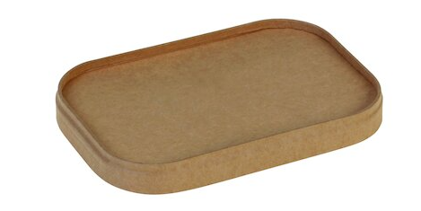 DECKEL KRAFT COPERCHIO PER CIOTOLA PLA MARRONE 300PZ A CRT PACO