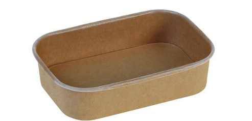 SCHALE KRAFT CIOTOLA/PE 1000ML MARRONE 173X120X75MM  300PZ A CRT PACO*