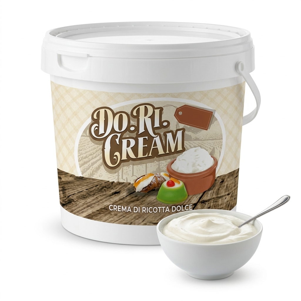 Sweetened Sheep Ricotta Cream Frozen 12 kg (Bucket) — Badal