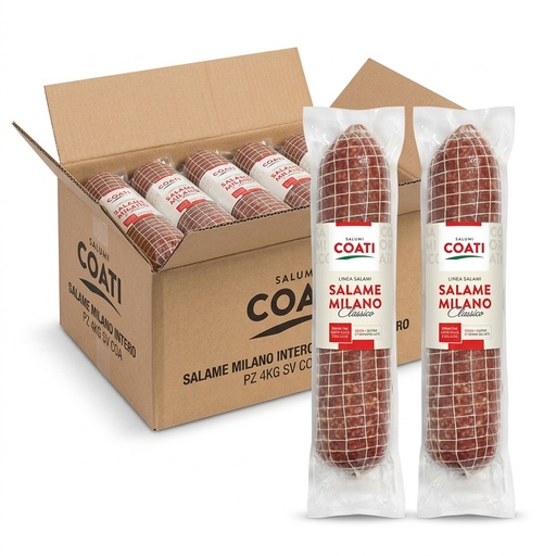 Salame Milano Intero 4 kg Sottovuoto — Coati