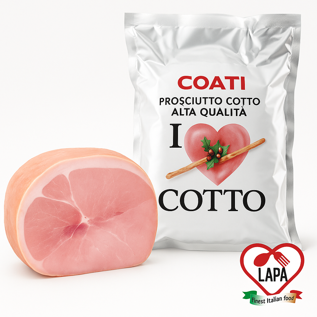 PROSCIUTTO COTTO AQ DOLCE I LOVE COTTO PZ CA 9KG COA