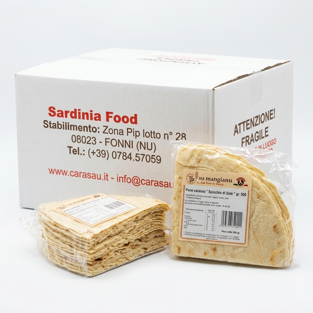 CARASAU BREAD WEDGE TRAY 500G 12PCS CTN POL