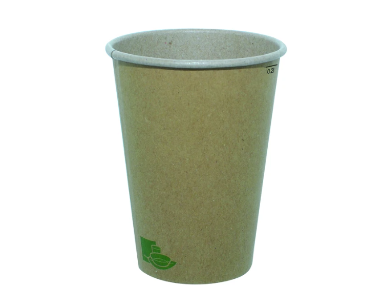 Bicchiere Cartone Kraft Zen Chiaro 250ml 50pz 20conf Fist 