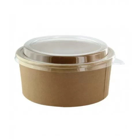 INSALATIERA KRAFT 1200ML CON COPERCHIO PET COMBO DIAM 185X200 25PZ CONF 8CONF CRT FIRST