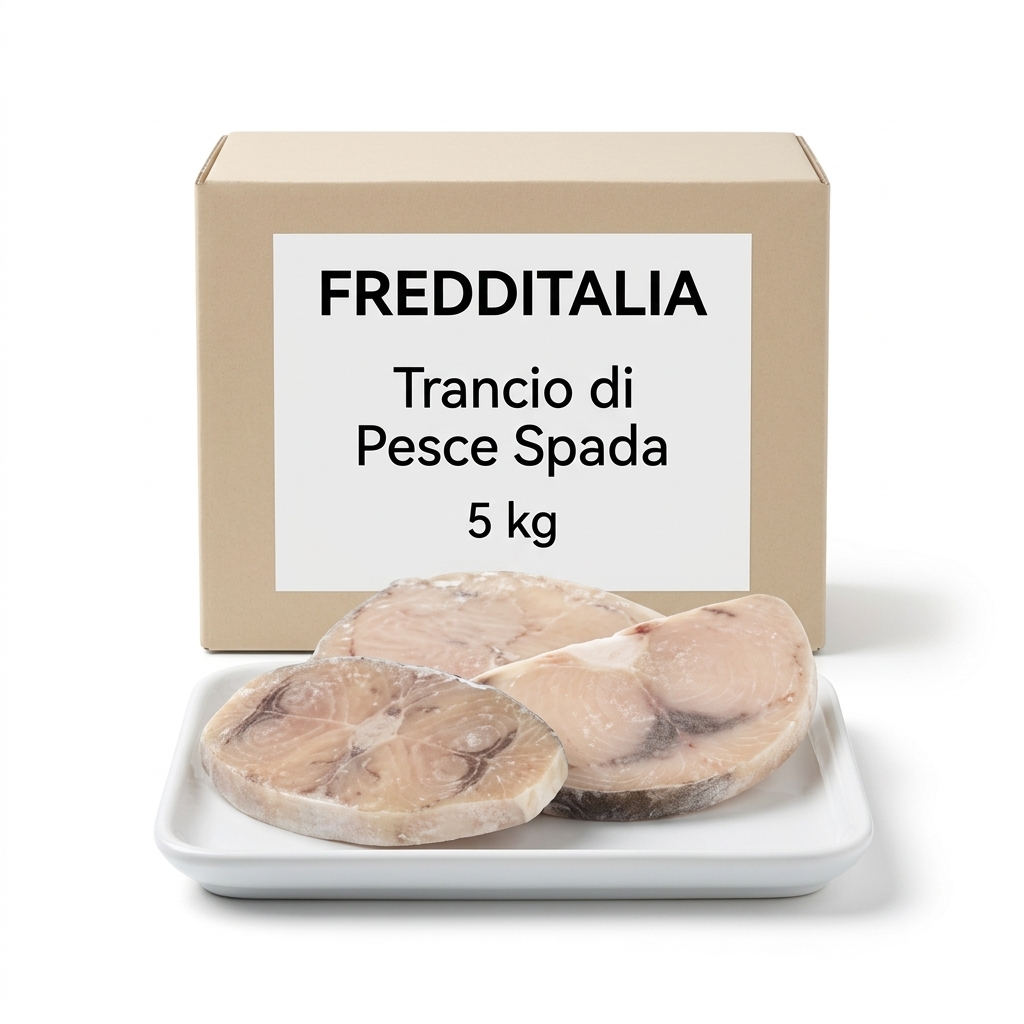 Trancio di Pesce Spada IQF Oceano Atlantico 200–400 g (Cartone 5 kg) FREDD