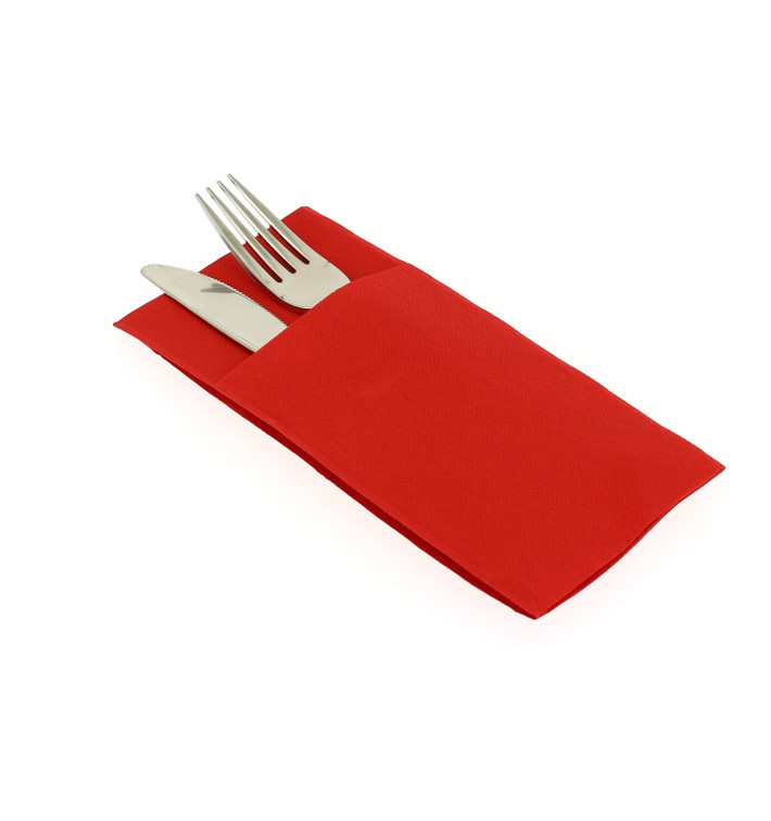 Tovaglioli Tasca Airlaid Rosso 50pz pack 16conf carton MUS