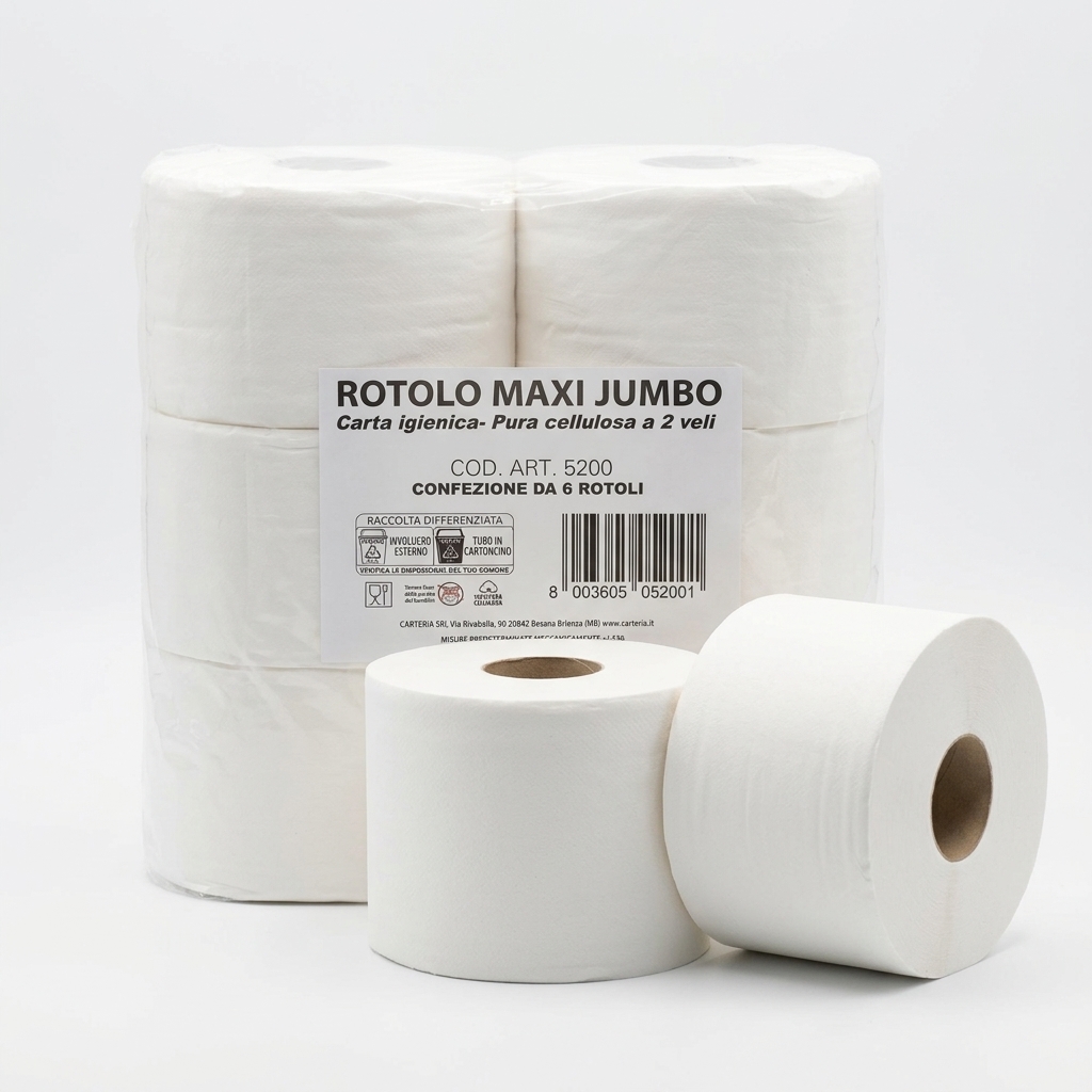 TOILETTENPAPIER MAXI JUMBO ROLLE 6ST PKG MUS