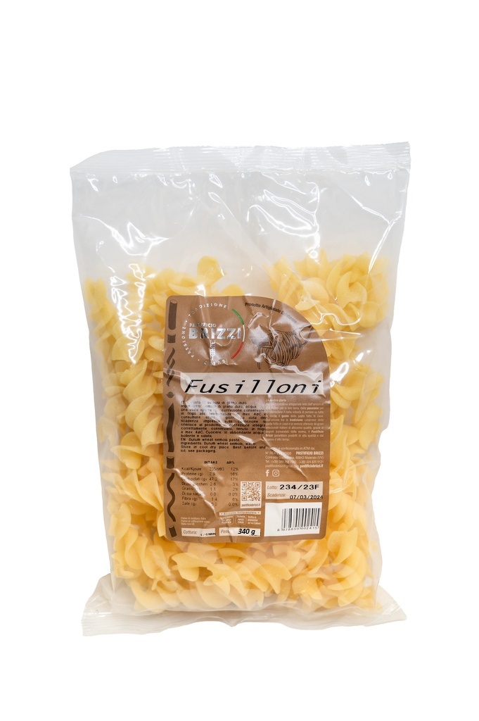 FUSILLONI PASTA FRESCA 340G PZ 14PZ CRT BRIZZ 