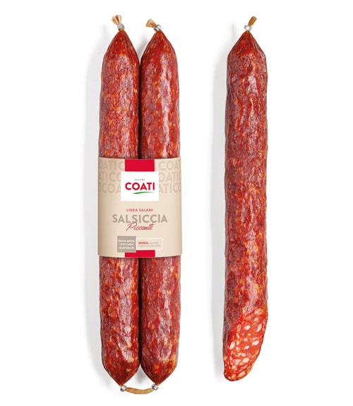 SALSICCIA PICCANTE DRITTA SV PZ CA 1.2KG 12PZ CRT COA