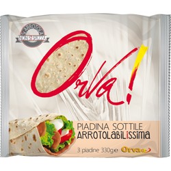 ORVA PIADINA SOTTILE 330G PZ AL 