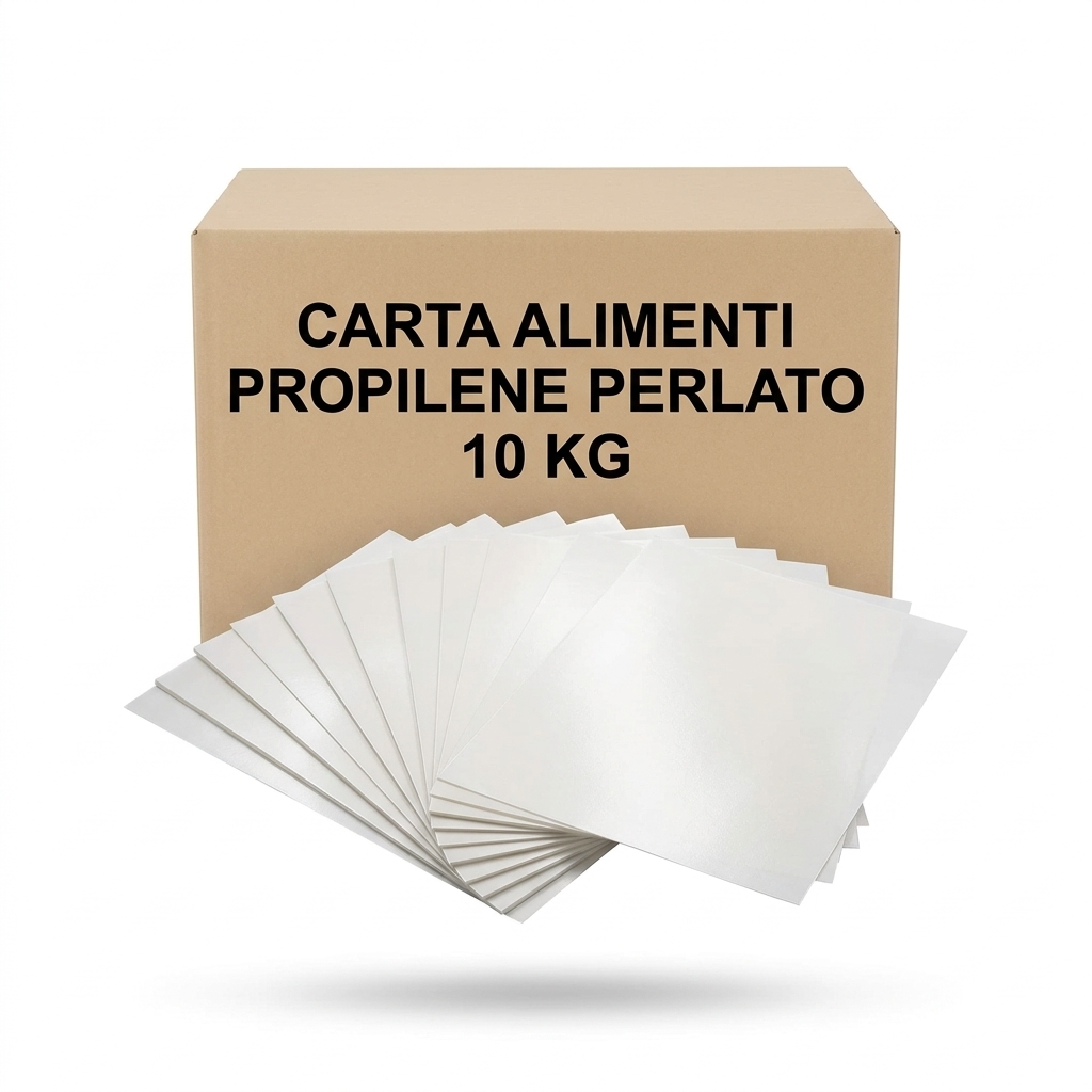 Feuille alimentaire en polypropylène nacré blanc 40 g 37,5 x 50 cm (Carton 10 kg) PACK