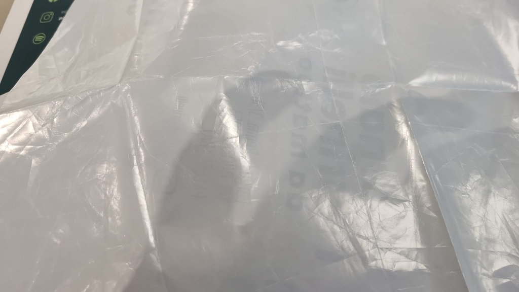 Perlierte Polypropylen-Folie für Lebensmittel, Weiss 40 g 37,5 x 50 cm (Karton 10 kg) PACK