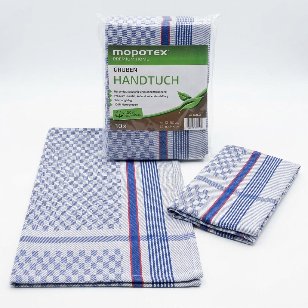 [700240] Geschirrtuch Grubentuch 100% Baumwolle 45x90 cm (10er-Pack) — MOPOTEX