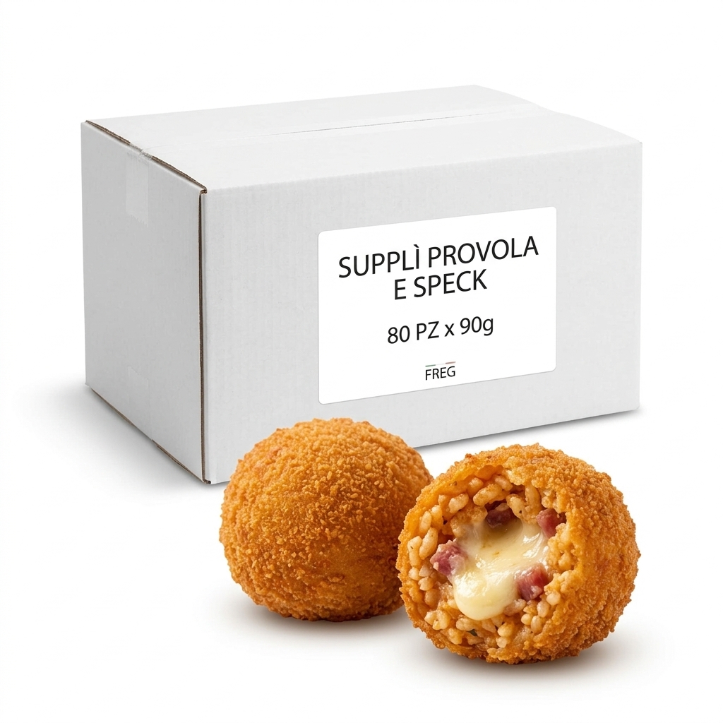 Supplì Provola e Speck 90g Pz 80pz Crt FREG