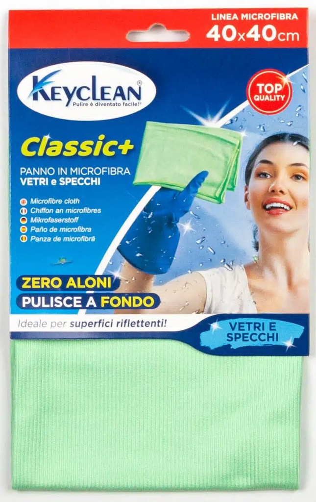 PANNO MICROFIBRA VETRI 40X40CM 12PZ A CONF MUS