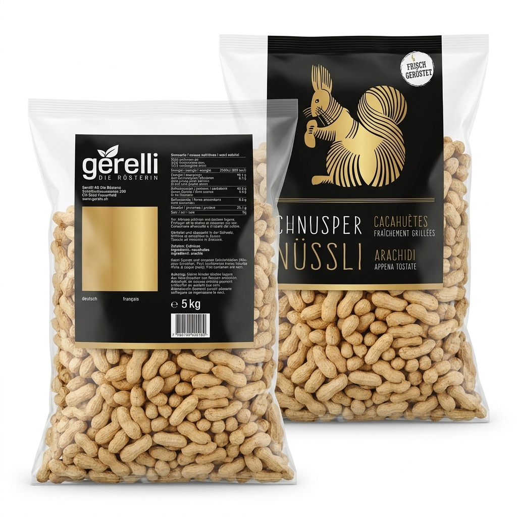 [Arachidi appena tostate] FRISCH GERÖSTETE ERDNÜSSE 5KG BEUTEL AL