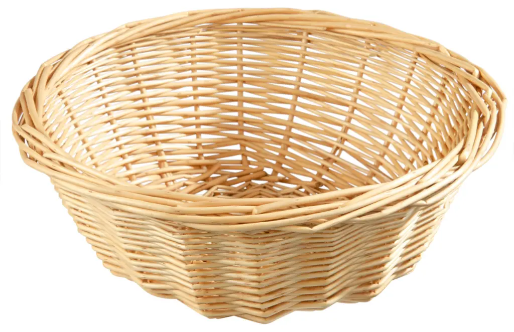 Round Wicker Basket Approx. 25cm Al