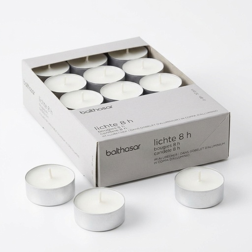 [015522] Tealight Candles 8h - 30 Pieces