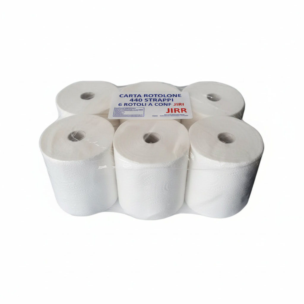 CARTA ROTOLONE 440 STRAPPI - 6 ROTOLI A CONF JIRR