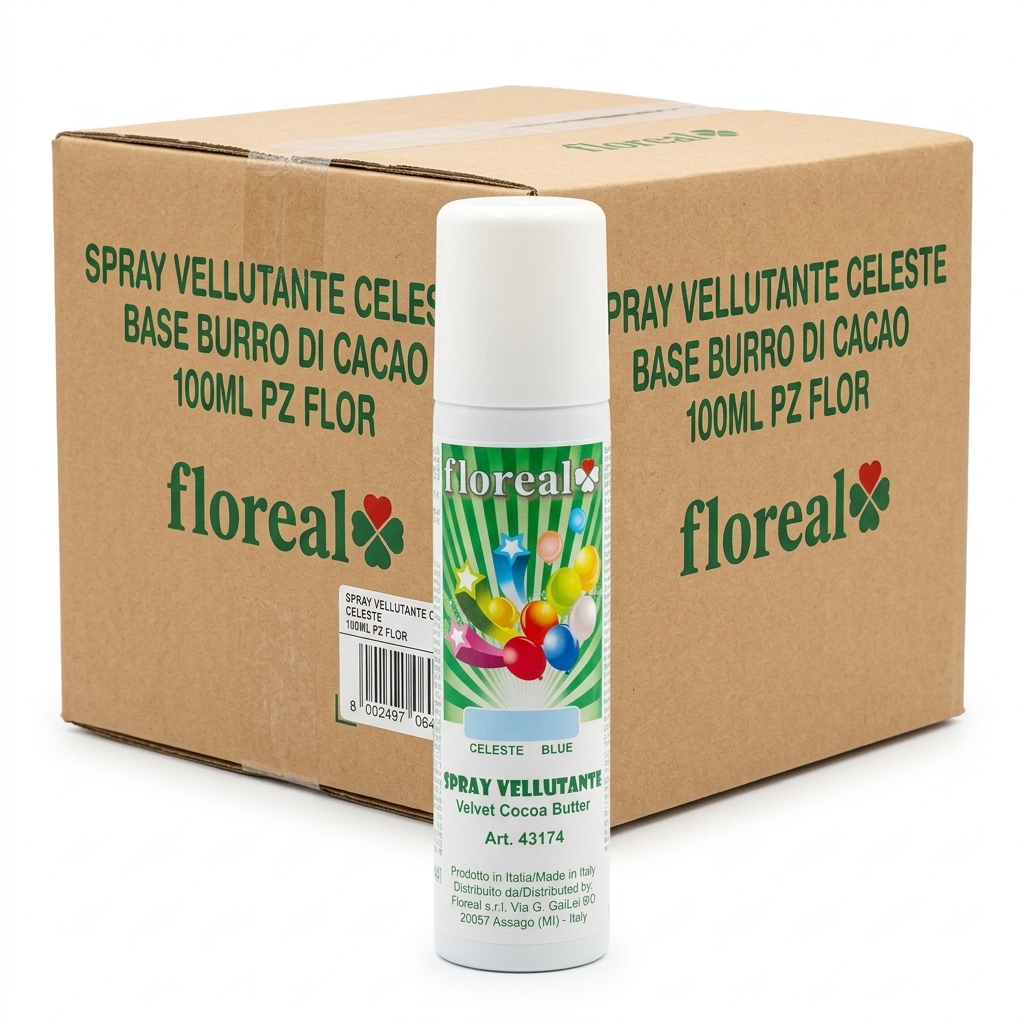 LIGHT BLUE VELVET COCOA BUTTER SPRAY 100ML PC FLOR
