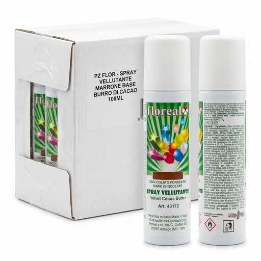 [Spray vellutante Velvet Cocoa Butter] Spray Velours Chocolat Noir Base Beurre de Cacao 100 ml — FLOR