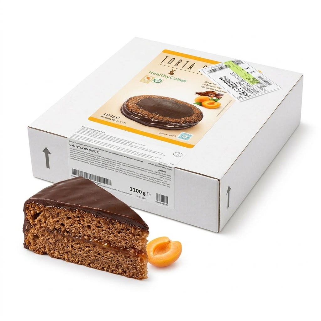 [197] Torta Sacher Sans Gluten Pré-découpée 12 Tranches 1,1 kg