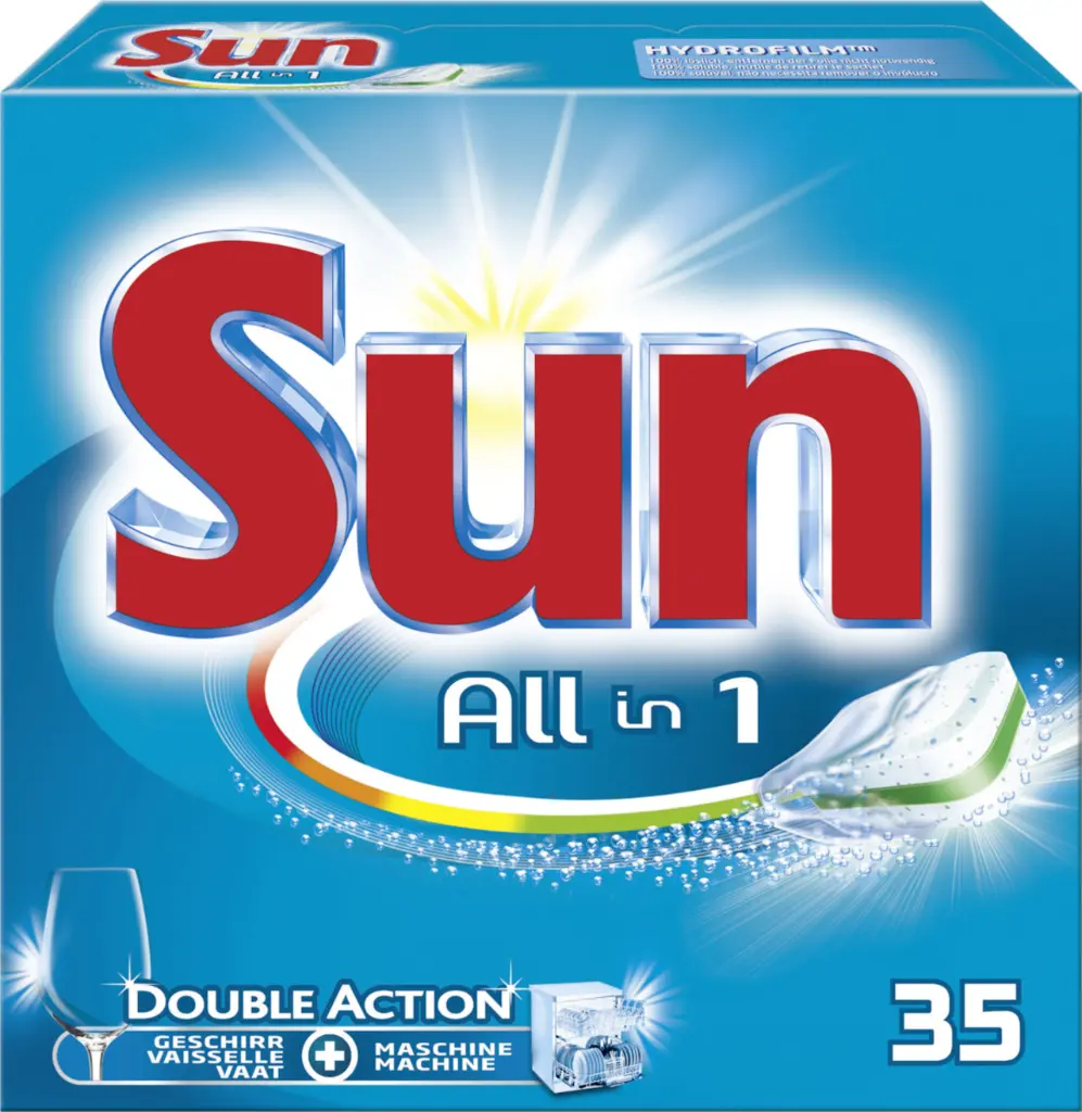 Pastiglie per Lavastoviglie "Sun All-In 1 Regular" pack da 35 pcs - pack - AL