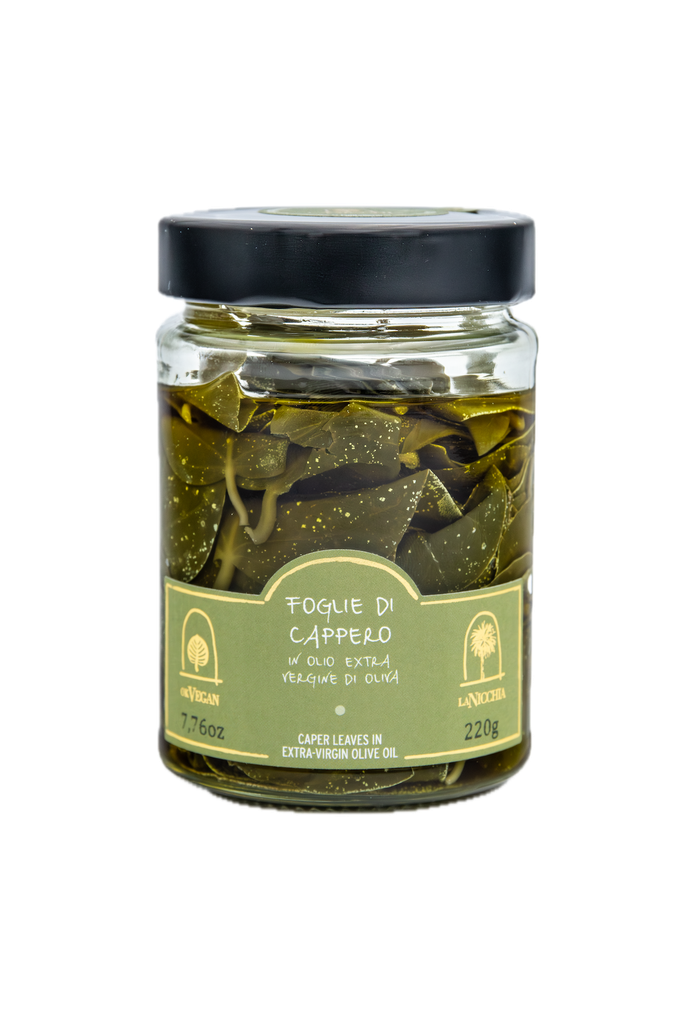 Foglie Di Cappero In Öl Extra Vergine 220g stk Lanic - Italienisches Olivenöl
