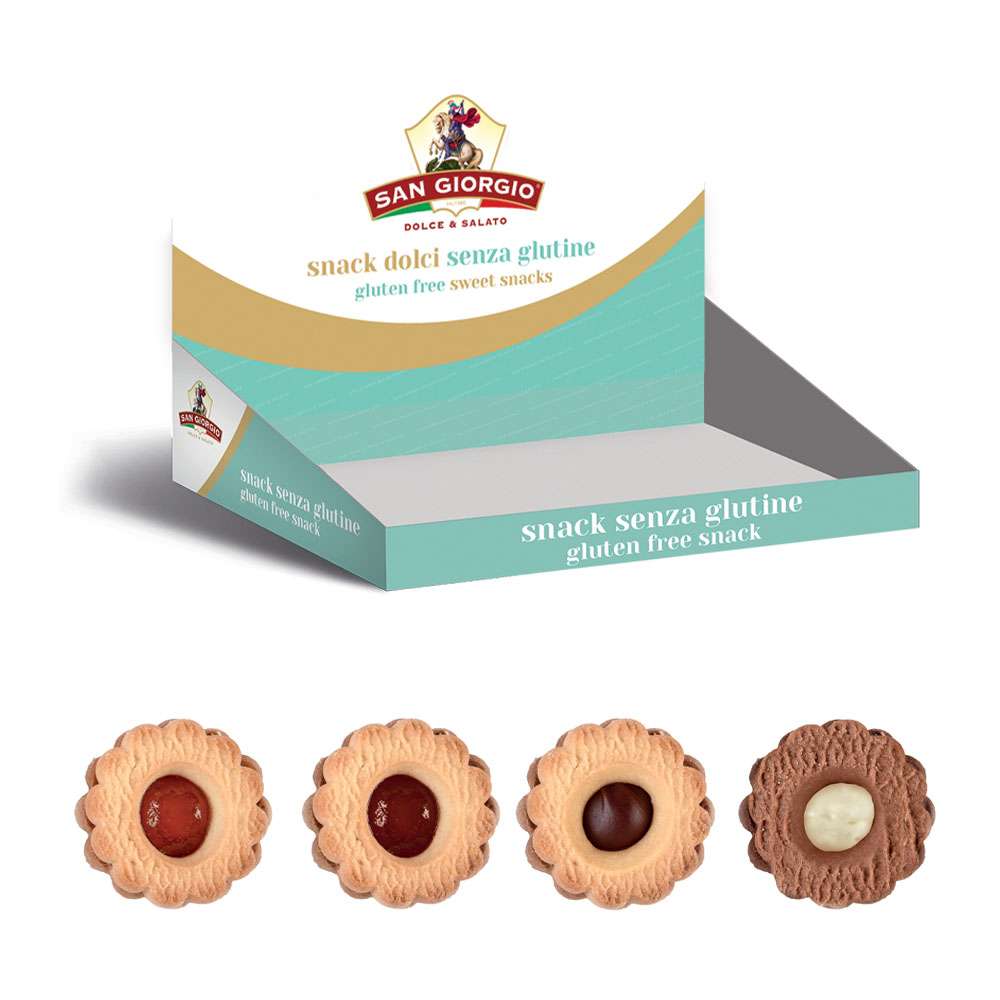 Sablés assortis sans gluten 40 g (Carton 4 présentoirs de 28 pièces) SG