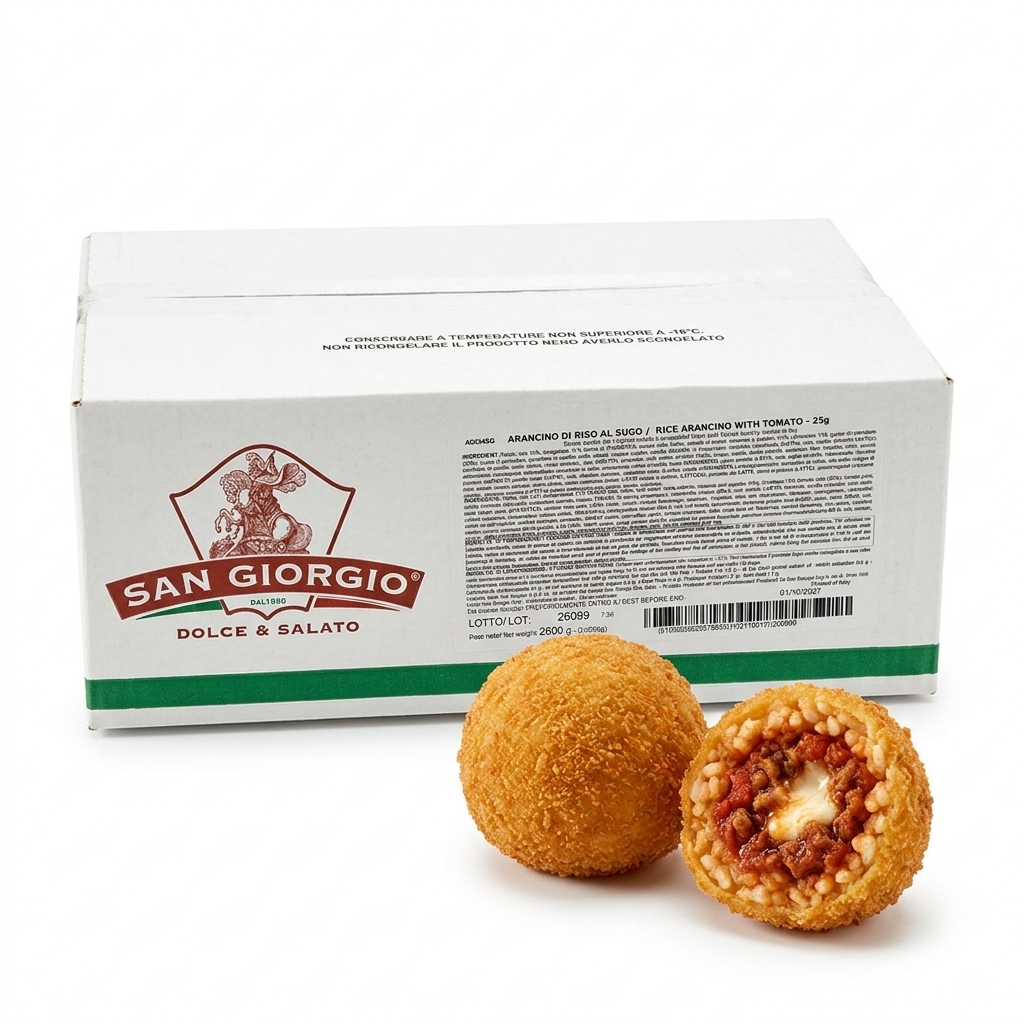 Arancino di Riso al Sugo Mignon 25 g (Cartone 5 kg) — San Giorgio