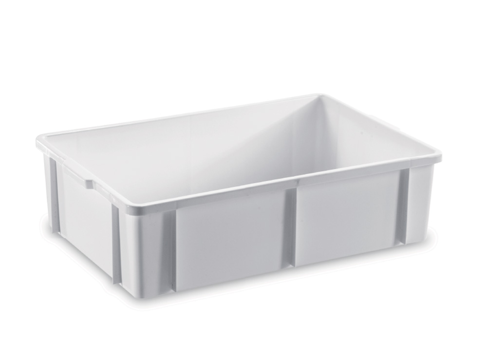 CASSETTA DI PER PANIFICATI TRANSPORT SOVRAPPONIBILE POLIPROPILENE 60x40cm H8cm PZ GIPLAST