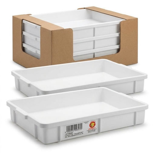 Caisse Transport Empilable Boulangerie 60x40 cm H8 cm — GIPLAST