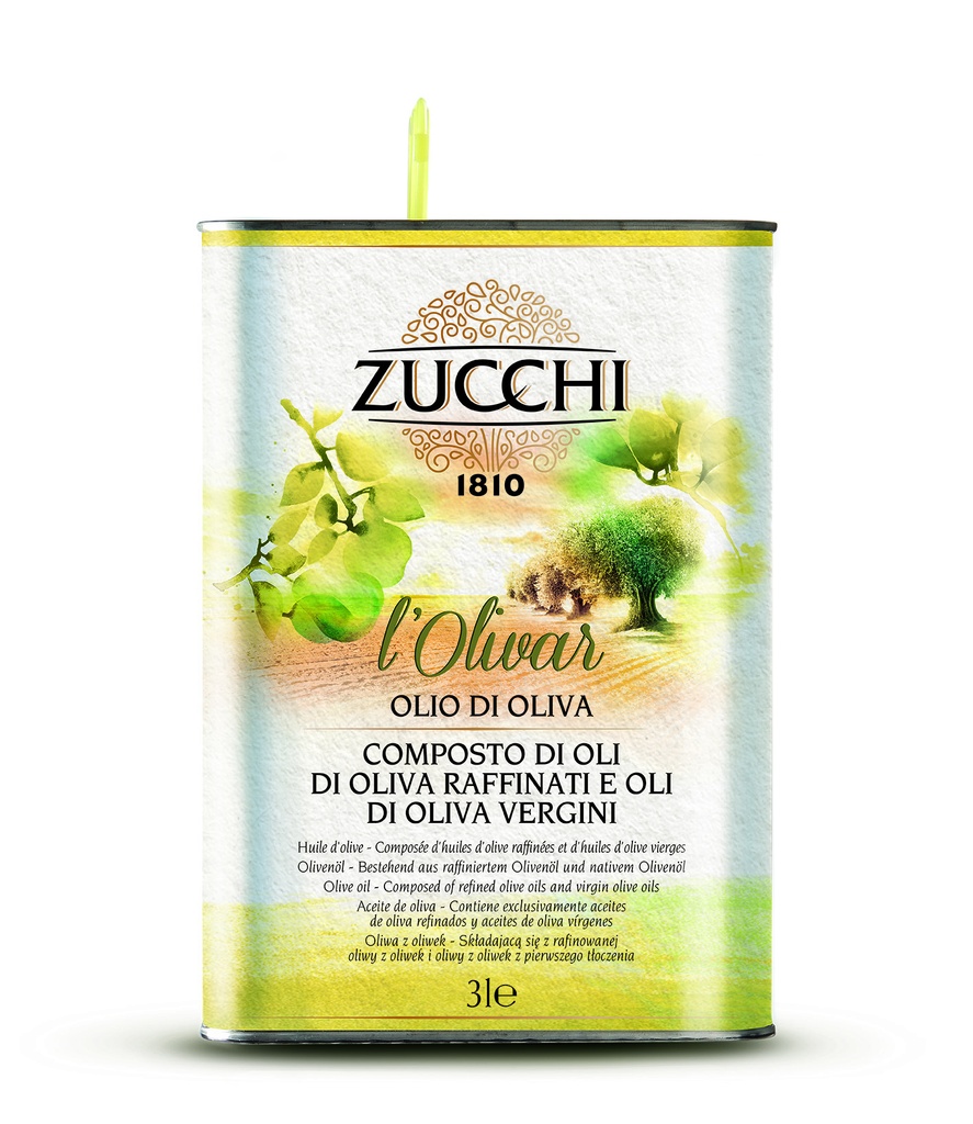 Olio di Oliva Zucchi "L'Olivar" Latta 3L 4pz carton ZUCCHI
