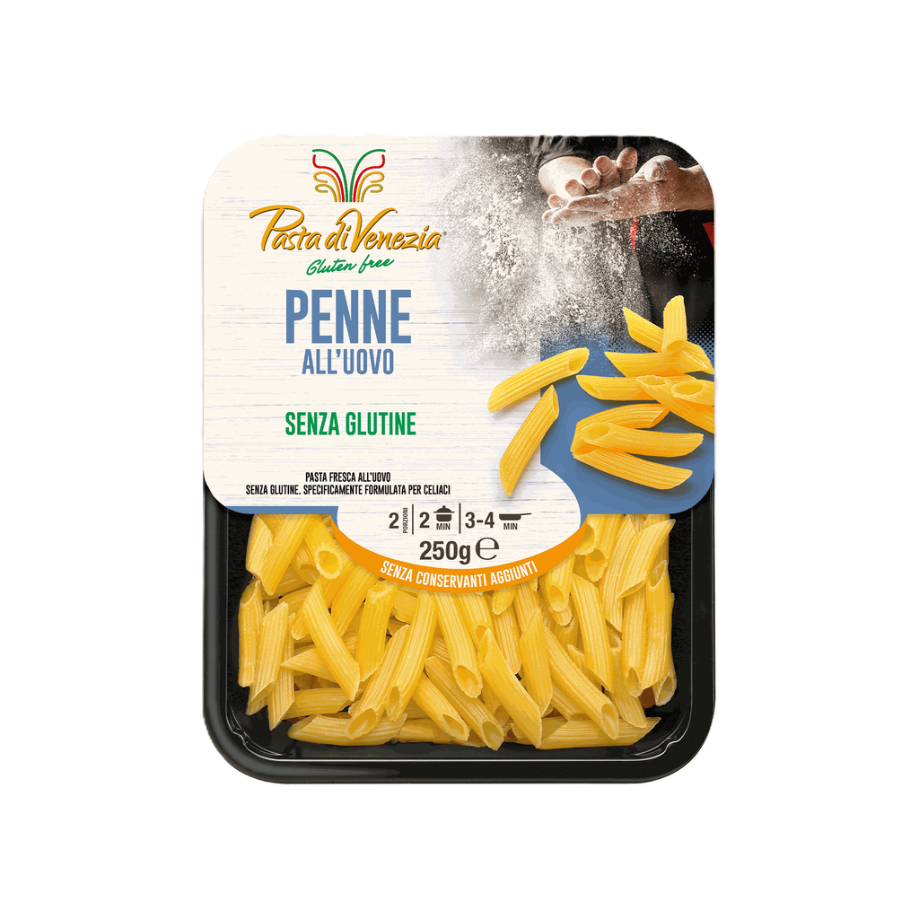 Penne All'uovo Pasta Fresca Senza Glutine 250g stk 7 stk A krt Casan - Italienische Pasta