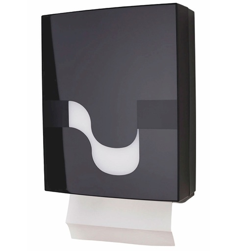 Dispenser Asciugamani di Carta Nero/Trasparente pz JIRR