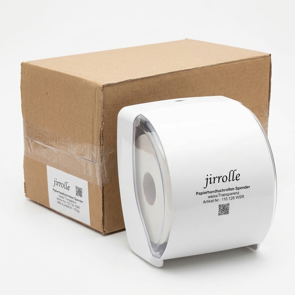 Paper Towel Roll Dispenser ABS White — JIRR