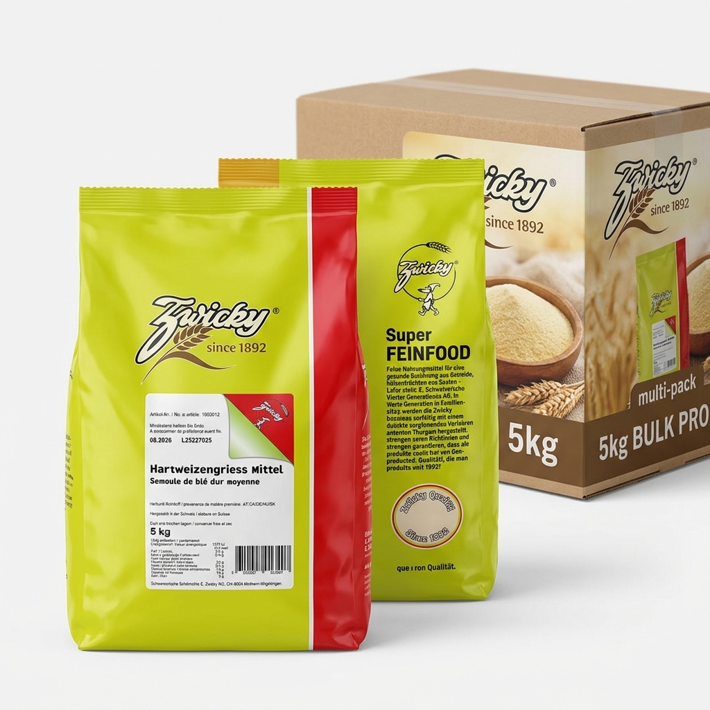 Hartweizengriess Mittel Zwicky 5 kg