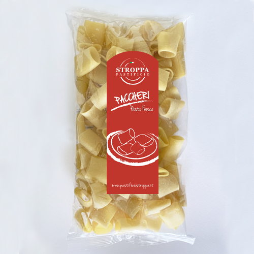 Paccheri Pasta Fresca 500g stk 8 A krt Str - Italienische Pasta